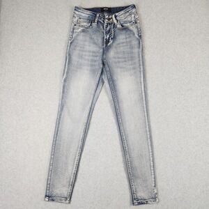 Rise Supply Co Womens‎ Skinny Jeans Indigo Vintage Wash Mid Rise Size 3 RSDM15